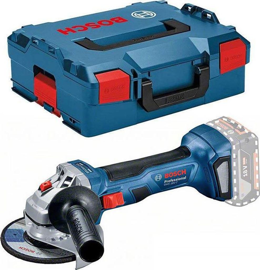 Bosch Akku-Winkelschleifer GWS 18V-7, Solo Version, Produktbild 