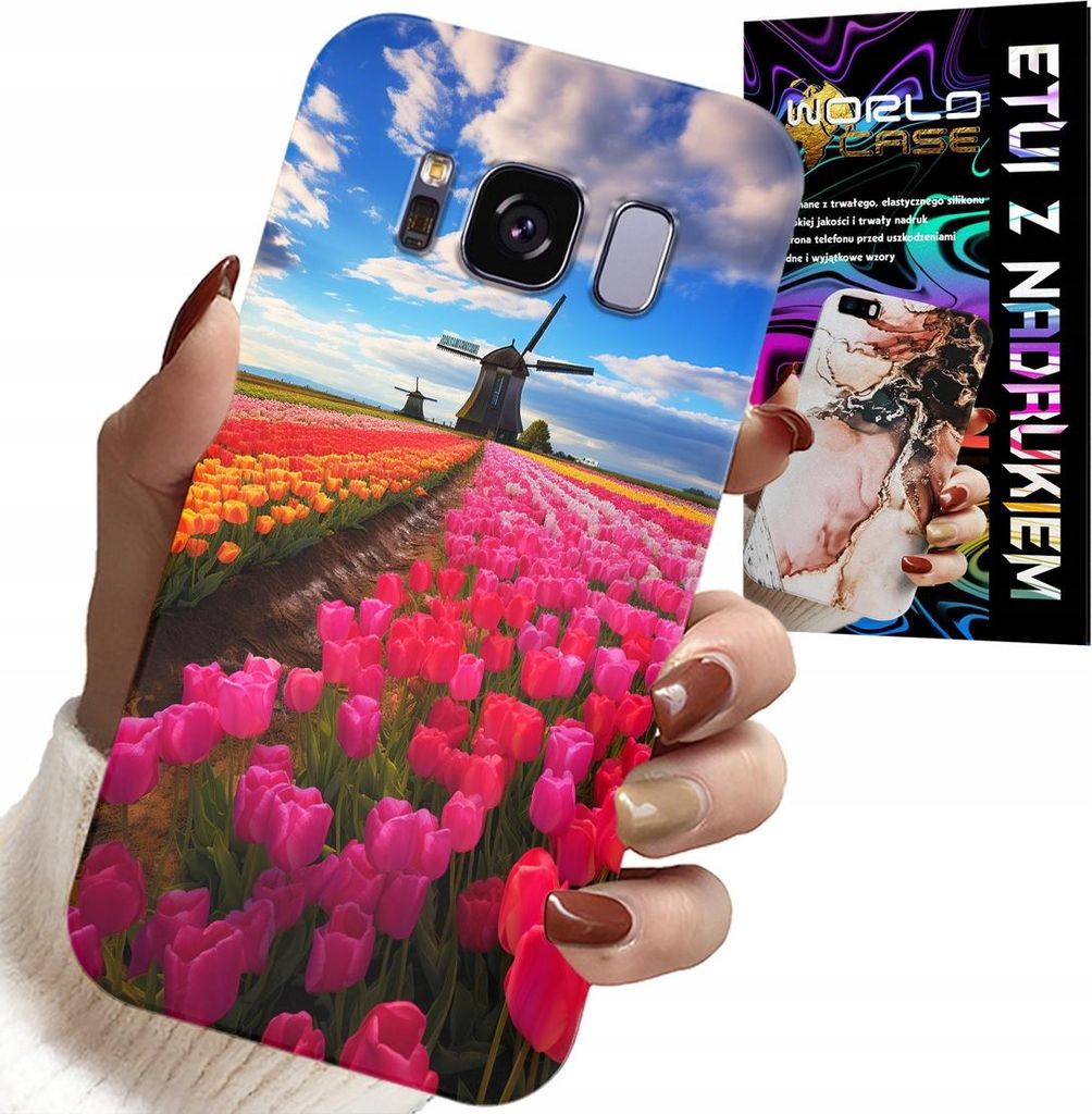 Etui Für Samsung Galaxy S8 - Feld Von Bunten Tulpen, Tulpe, Etui