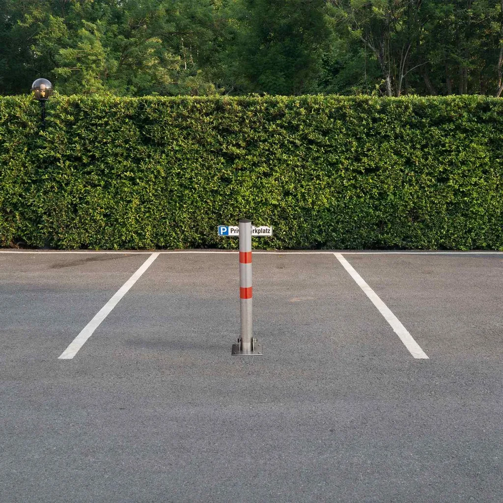 Poteau de barrière pliable pour protéger votre accès privé et parking