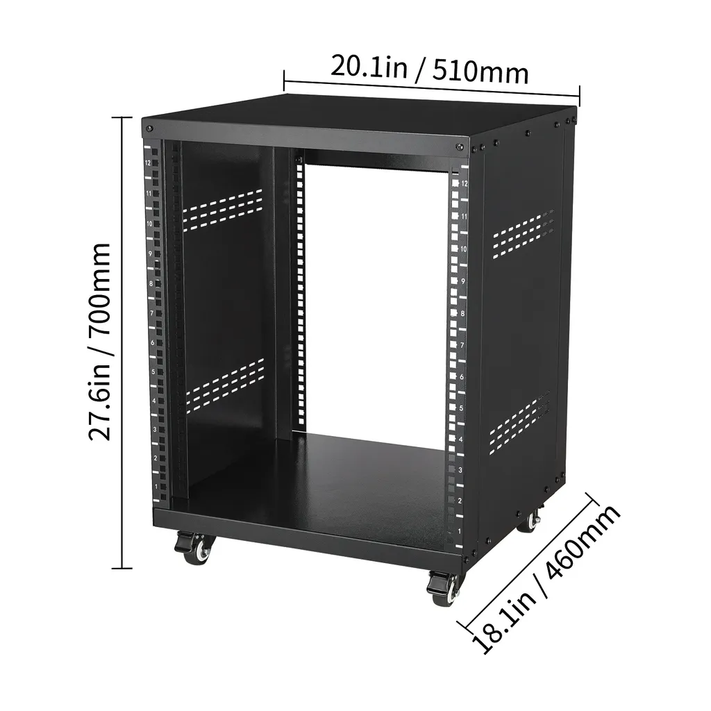 Rack 12U avec Ventilation Optimisée et Montage Polyvalent VEVOR - 8