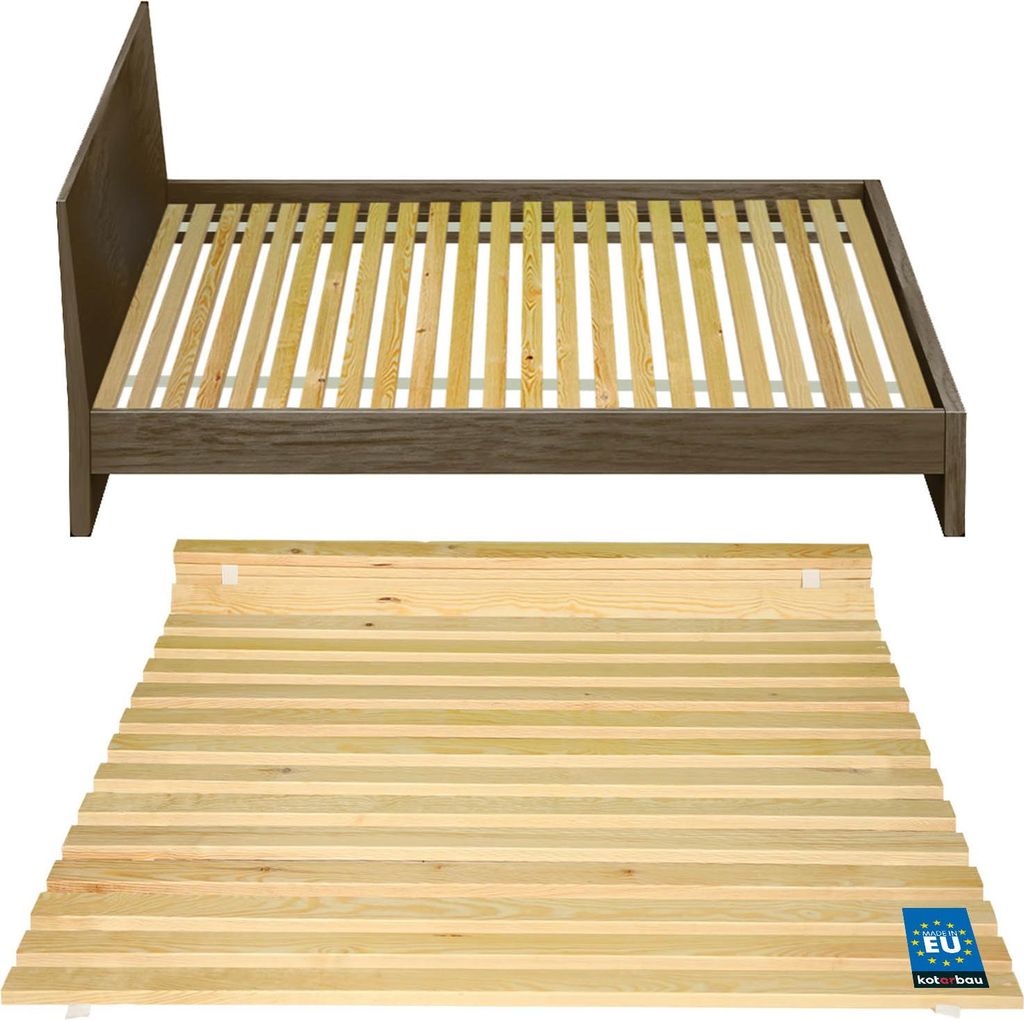 KOTARBAU Lattenrost 140 x 200 cm Holzlatten für Bett Stabiler Rahmen Optimale Luftzirkulation Robuste Konstruktion Ideal für Matratze