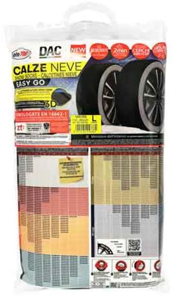 Chaussettes de neige taille S - Lot de 2 paires pour pneus de voiture