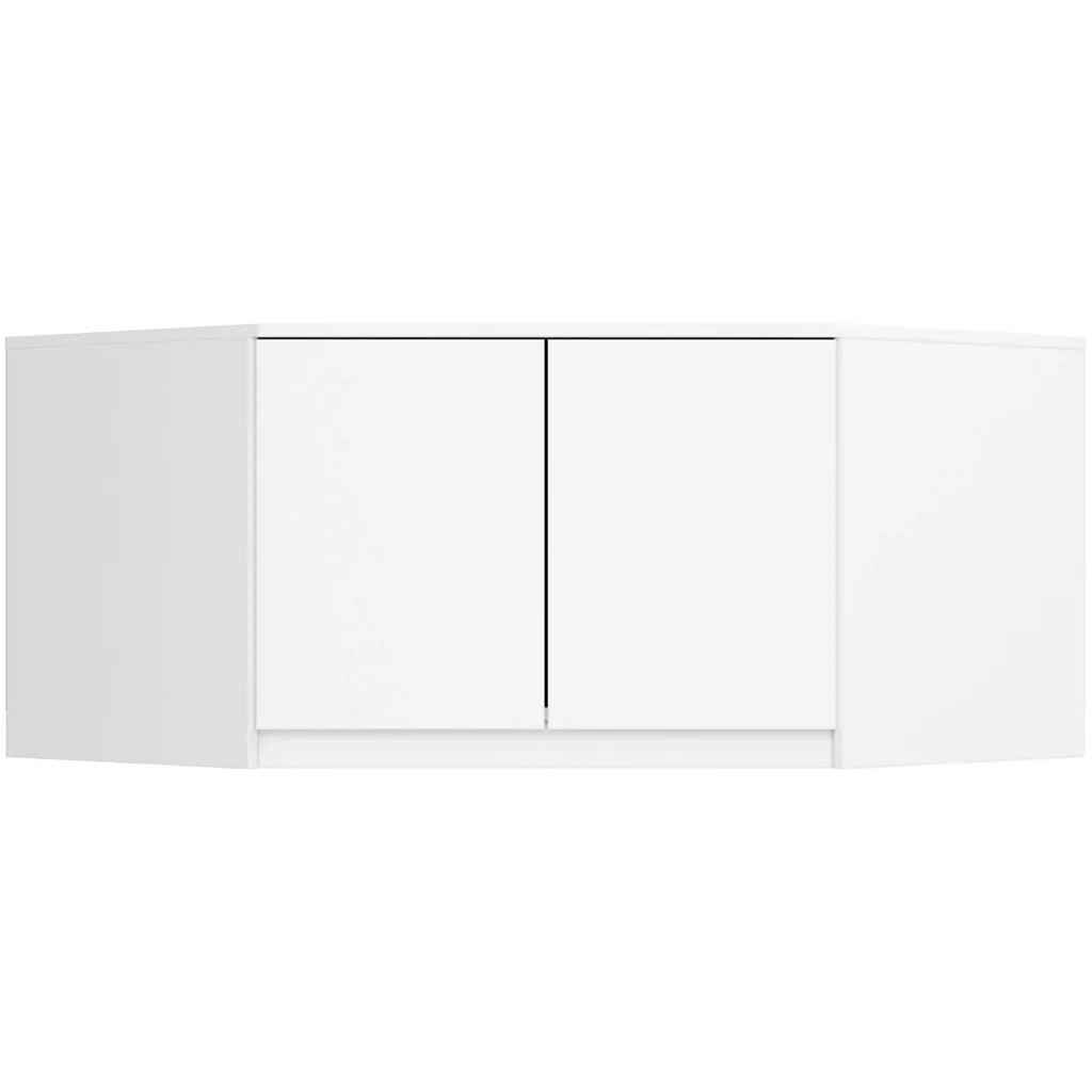 Akord Extension Armoire Blanc 100x50x55 cm - Module de Rangement Haut