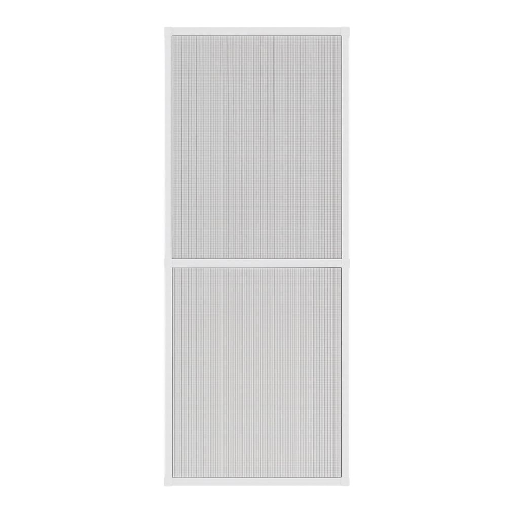 Fliegengitter Insektenschutz Fenster Alu Rahmen nach auf Maß ohne Bohren Bausatz,Farbe:weiß (RAL9010),Größe (Breite x Höhe):130 x 240 cm