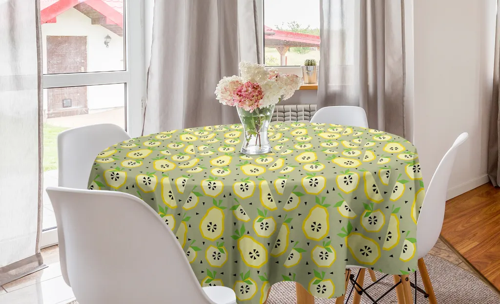 Tovaglia da Esterno Rotonda 150cm ABAKUHAUS Poliestere Frutta