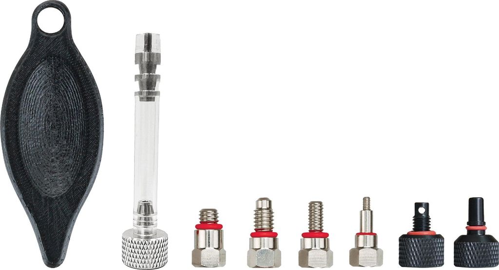 Jagwire Ersatz-Adapter-Set für Pro Bleed Kit One Size Rot - vielseitige Brems...