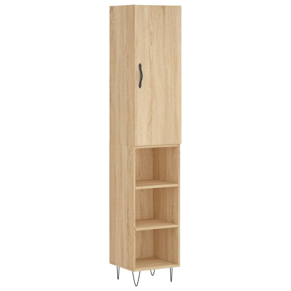 Mobile Alto Rovere Sonoma 34.5x34x180 cm | Design Scandinavo