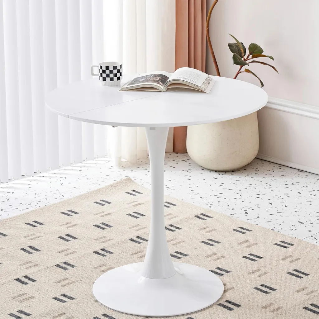 Table de repas gain de place Gina 80 cm idéale pour petit appartement