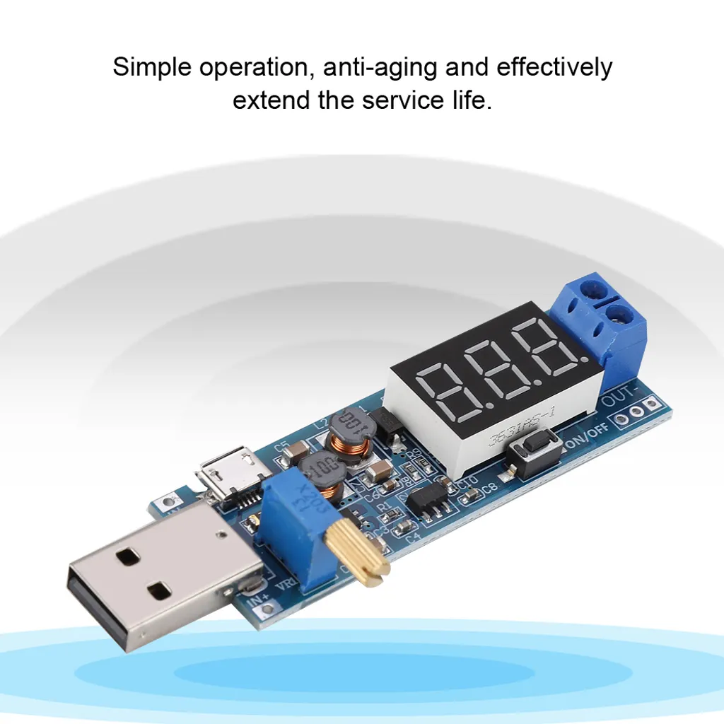 Modulo regolatore di tensione, modulo di stabilizzazione della tensione, modulo USB Boost, modulo step up, modulo regolatore di tensione dell'alimentazione - 7