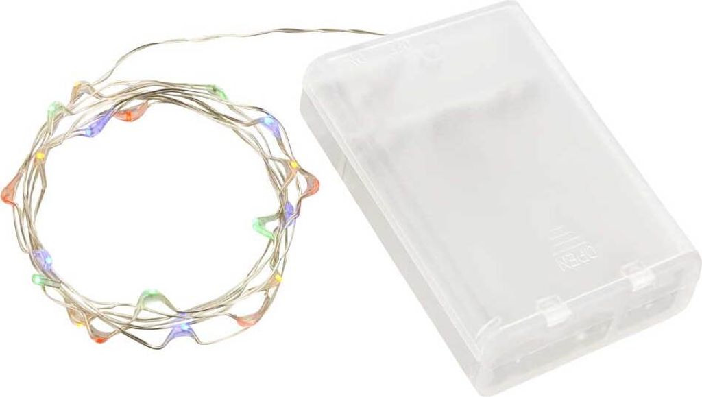 Lex Light Micro LED Lichterkette Batterie 0,95m 20 LEDs Produktbild 