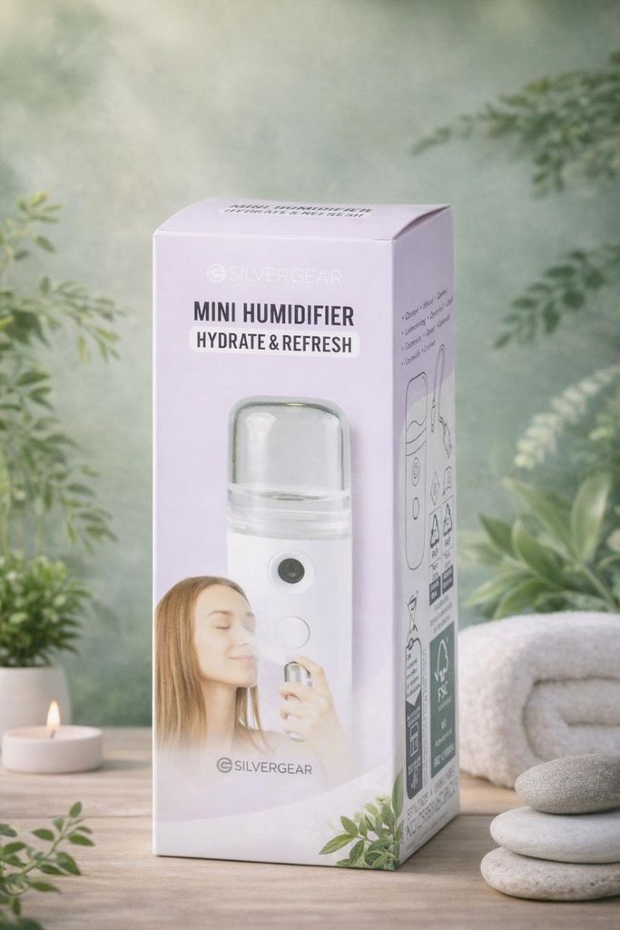 Silvergear Mini Luftbefeuchter fürs Gesicht – mit Ladekabel Produktbild 