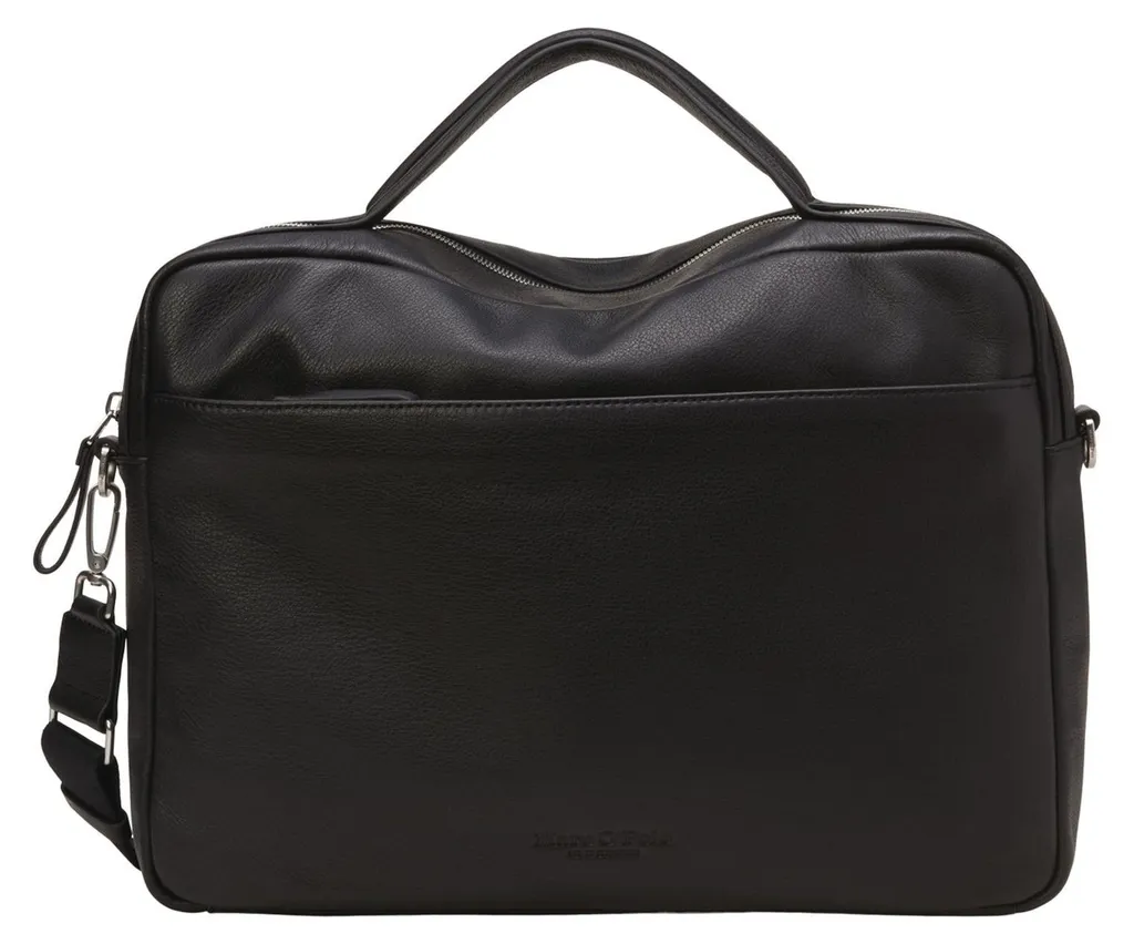 Sac d'ordinateur portable Leander Black - Sacoche Business Chic en Noir