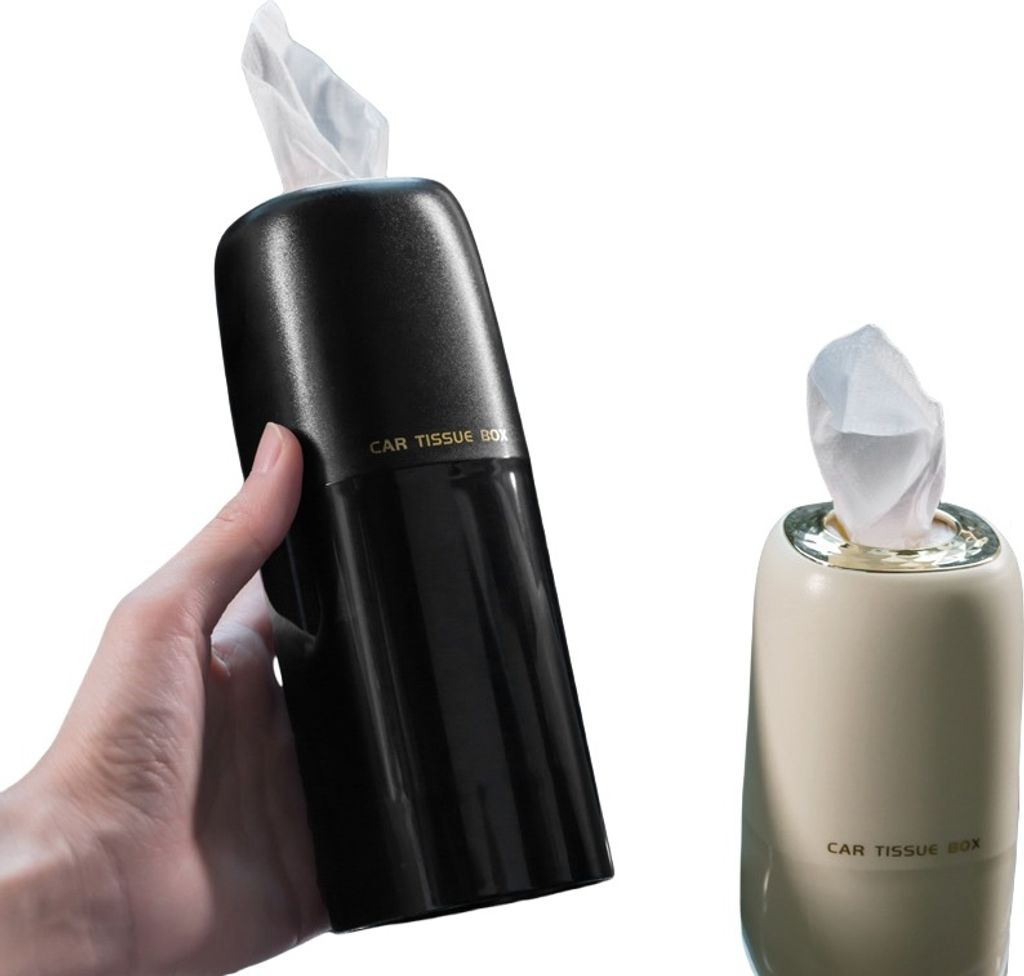 INF Elegante schwarze Tissue-Box SC-003 für Auto & Zuhause