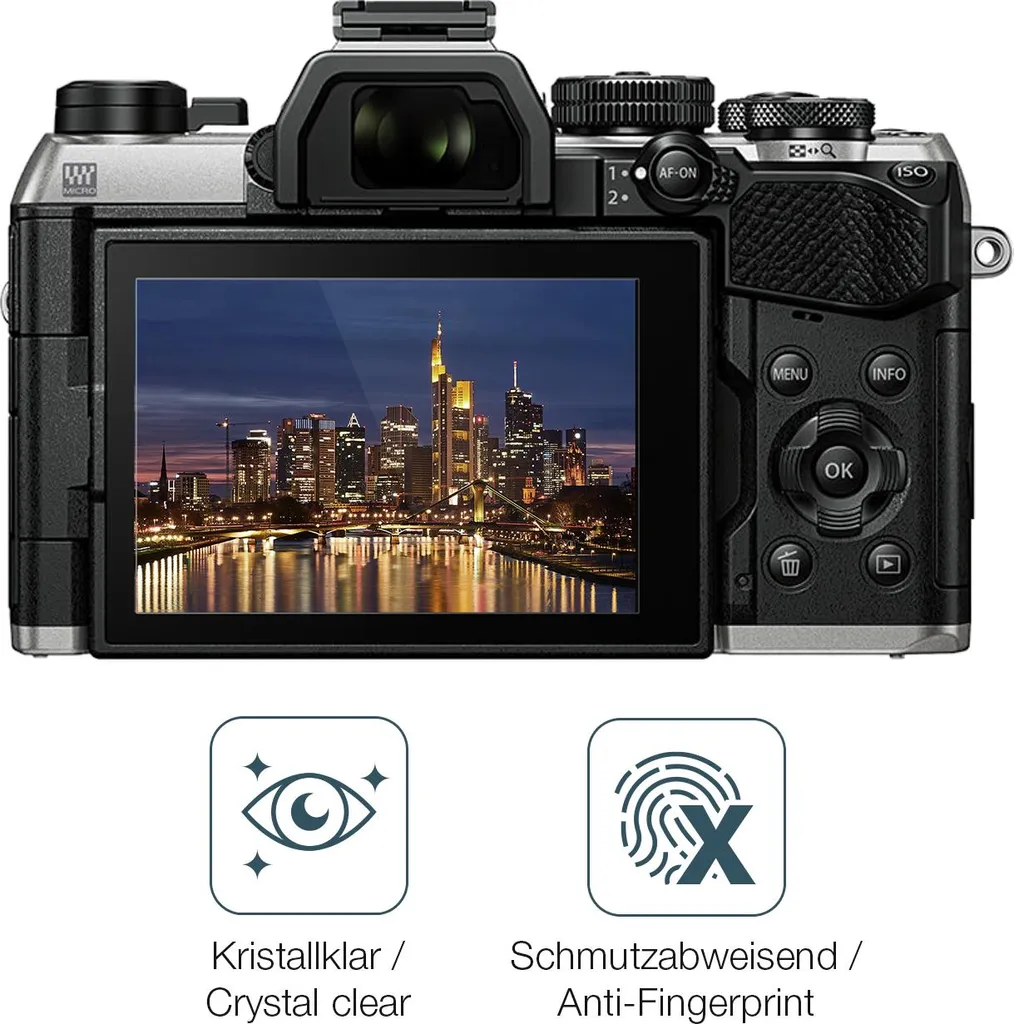 Pellicola Vetro 9H Olympus OM System OM-5 Mark II dipos 2 Pezzi - 5