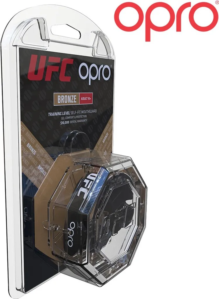 Protège-dents Opro UFC Bronze Noir antichoc contre les blessures - 3