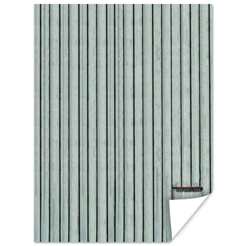 MuchoWow Poster Architektur - Grün - Fenster - Streifen 30x40 cm - Wandplakat - Poster Kinderzimmer