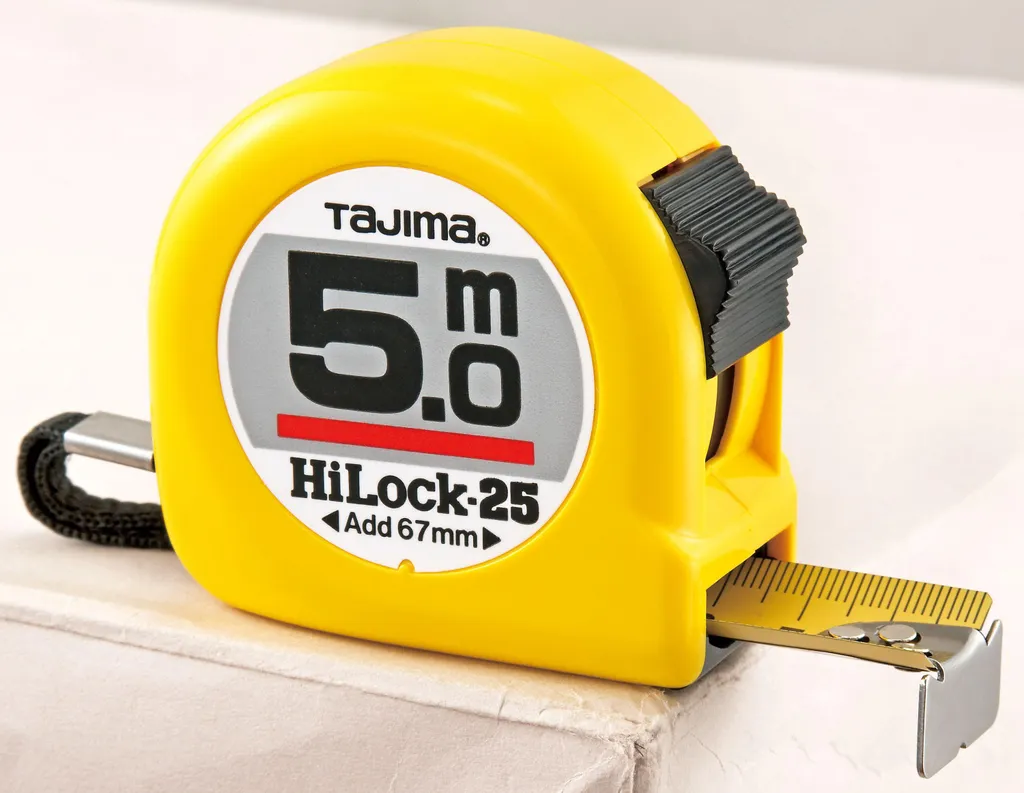 Metro Tajima HI-LOCK 10 metri TAJ-24220 Giallo | Alta Qualità Giapponese