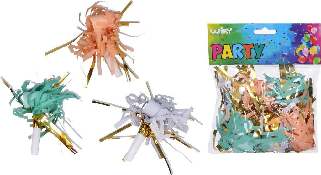Party-Knallkörper PASTEL 6 Stück