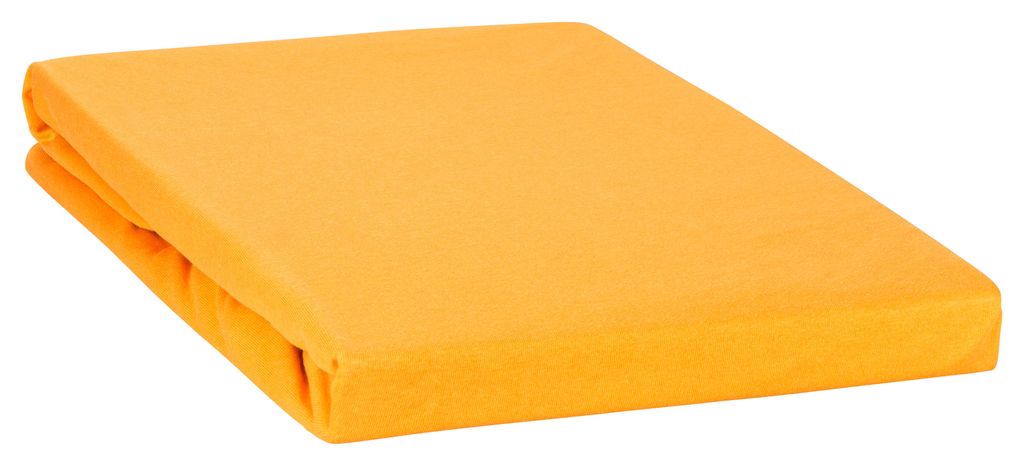 Topper Spannbettlaken Spannbetttuch Line green 160g/m² 100% Baumwolle 180x200 - 200x220-orange