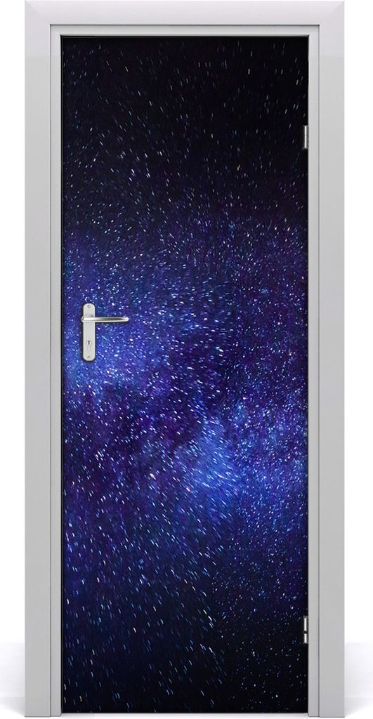 Tulup Türaufkleber 75x205 cm Dekorative Aufkleber Selbstklebend Wasserdichte Tapete Abnehmbar Schlafzimmer Wohnzimmer Wohnkultur - Klebe Milchstraße