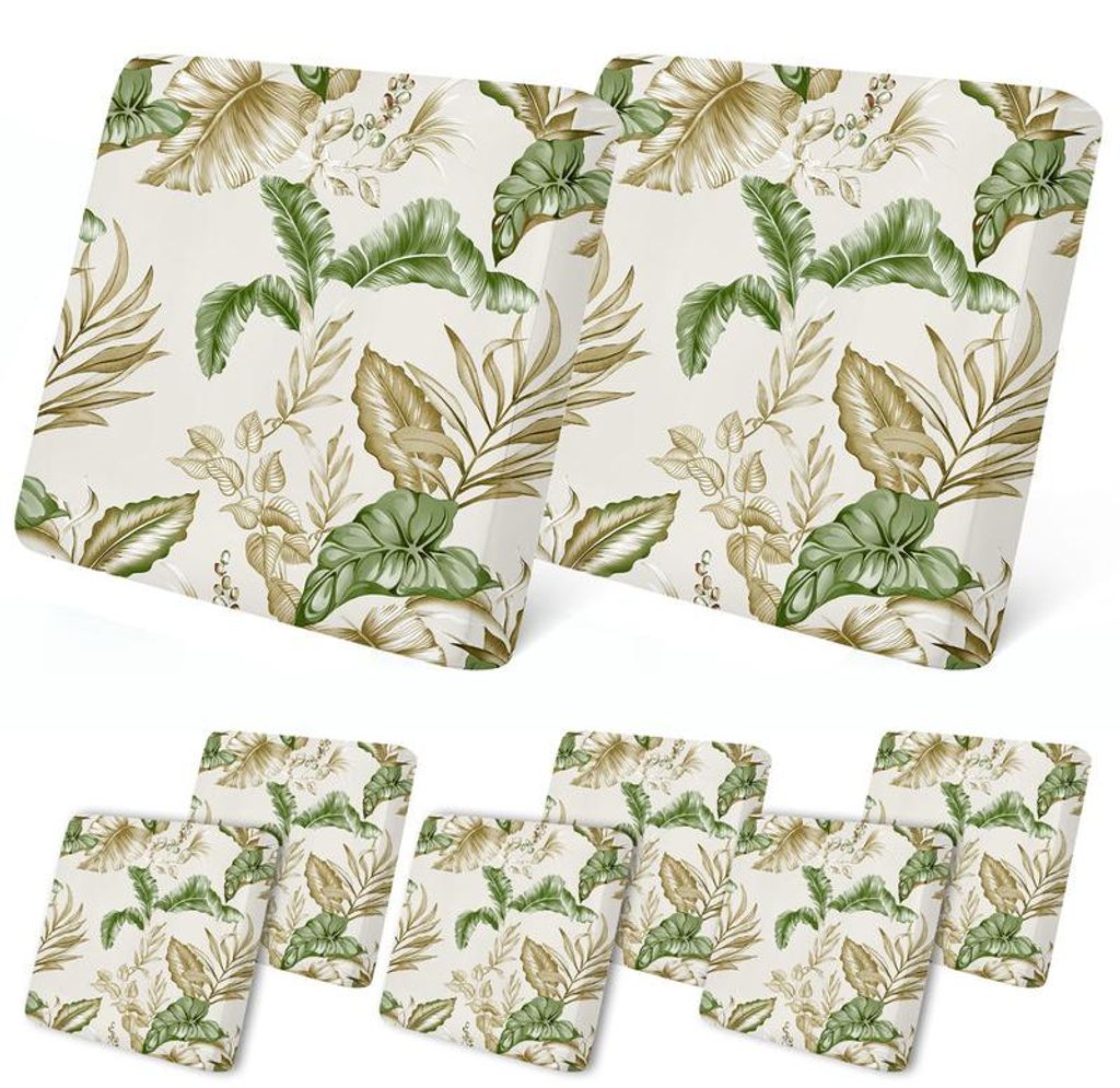 8-teilige Outdoor Kissenbezüge für Gartenmöbel, Wasserdichte Ersatzbezüge für Sofa- und Couchkissen, Waschbar & Strapazierfähig,Beige Bananen...