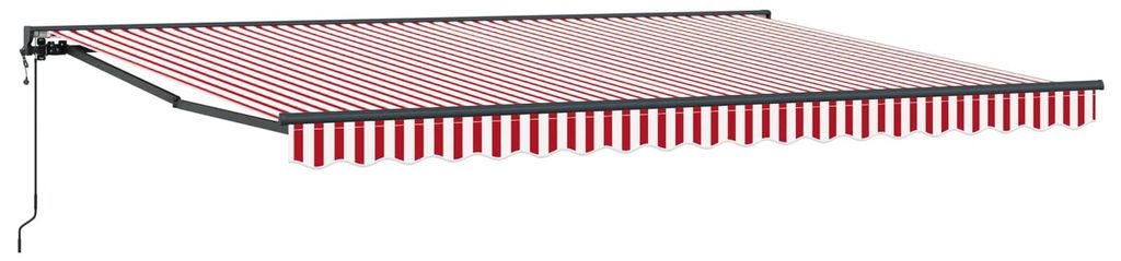 "2026 Moderne"Elektrische ausziehbare Markise 1 PC - Sichtschutz/Sonnenschutz - für Garten & Terrasse - Rot, Weiß, Anthrazit 5x3,5 m - Markisen S...