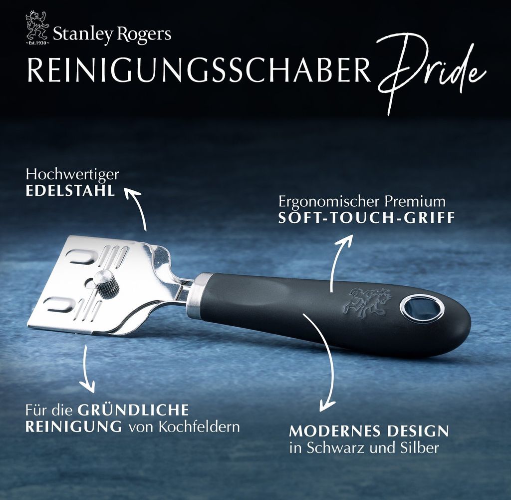 Stanley Rogers Sieb Ø 15 cm, Küchenhelfer mit hochwertigem Edelstahlgriff und Comfort-Griffeinlage, feinmaschiges Küchensieb aus Edelstahl (Farb...