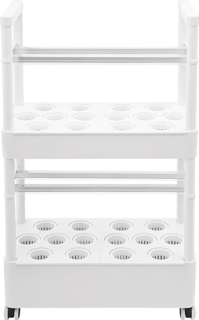 Manque de place ? Kit hydroponique vertical 28 trous mobile pour balcon - 4