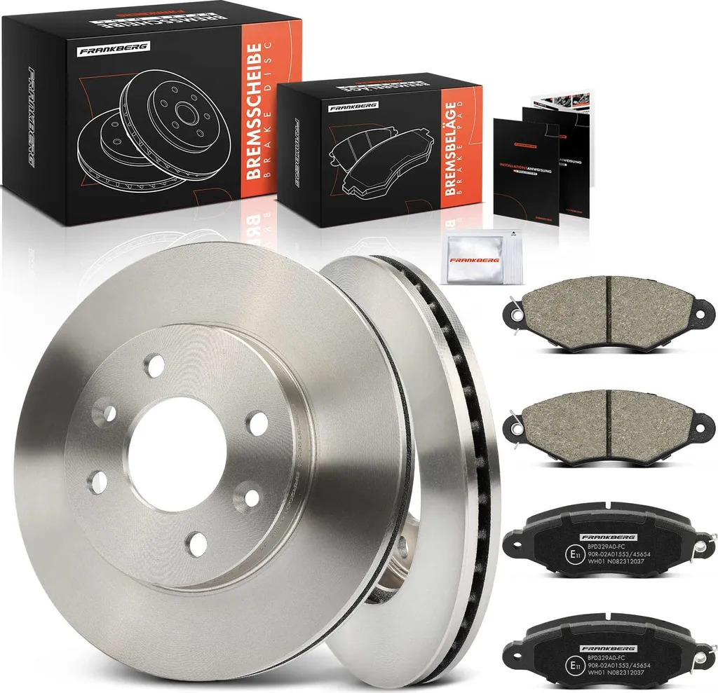 Disques de Frein et Plaquettes Avant Frankberg pour Renault Kangoo 1.5