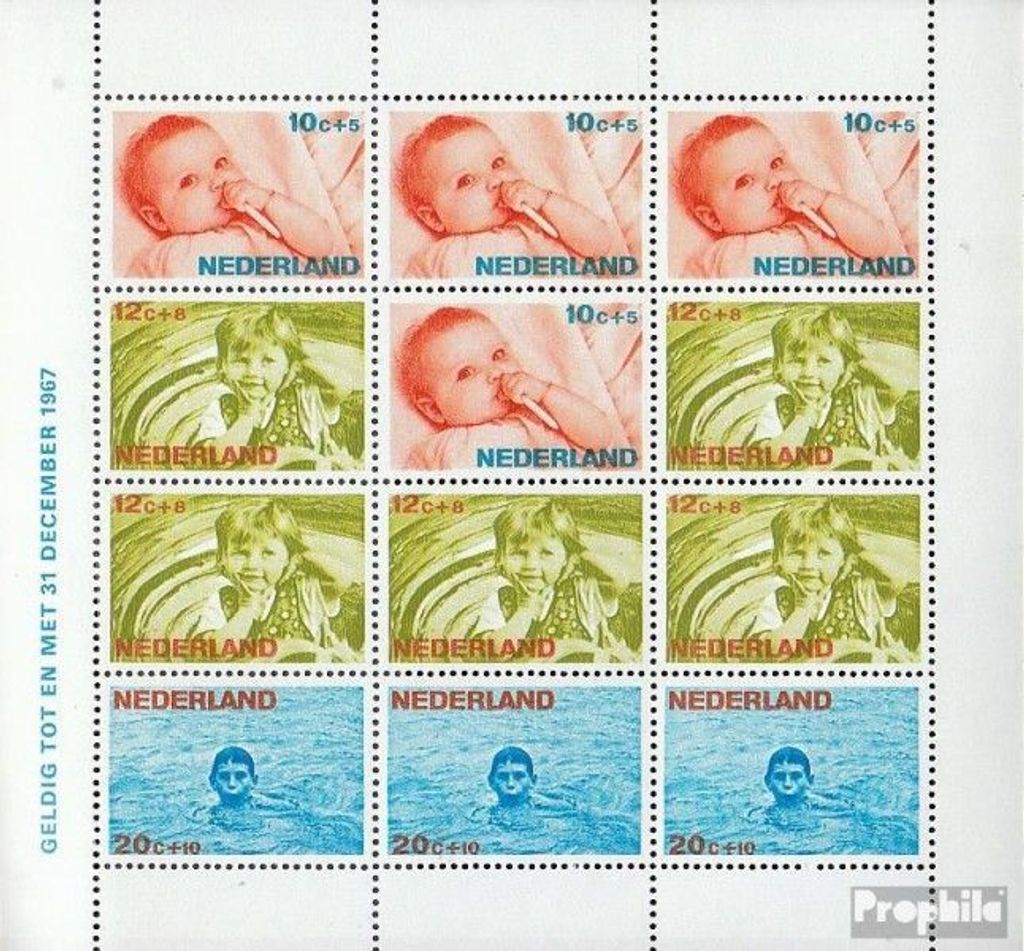 Briefmarken Niederlande 1966 Mi Block5 (kompl.Ausg.) postfrisch Voor het Kind