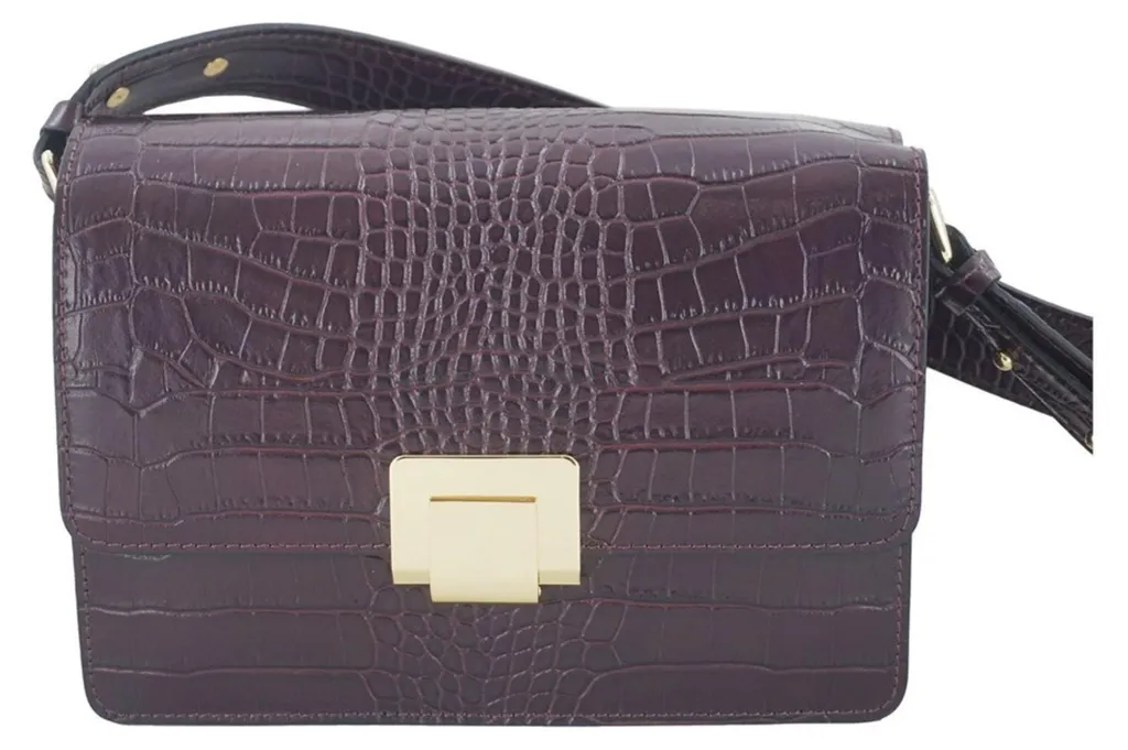 Sac à main Barberini's 7475 cabas en cuir grainé pour femme marron