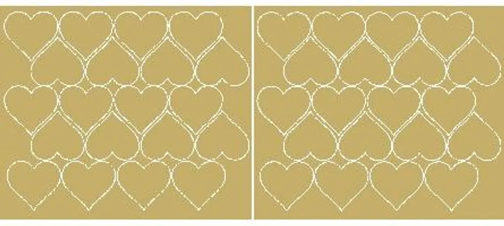 Etichette Cuore Oro Opaco 5cm 40pz - Sigilli Packaging San Valentino