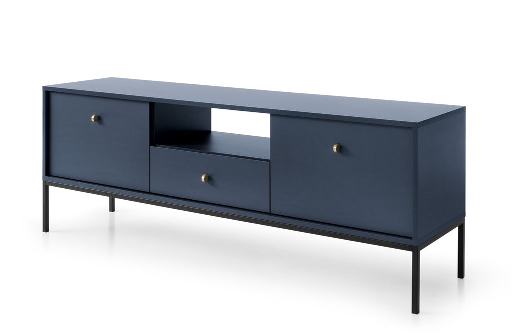AX LIVING Möbel für TV Domiti MRTV154 154 cm Modern in Dunkelblau