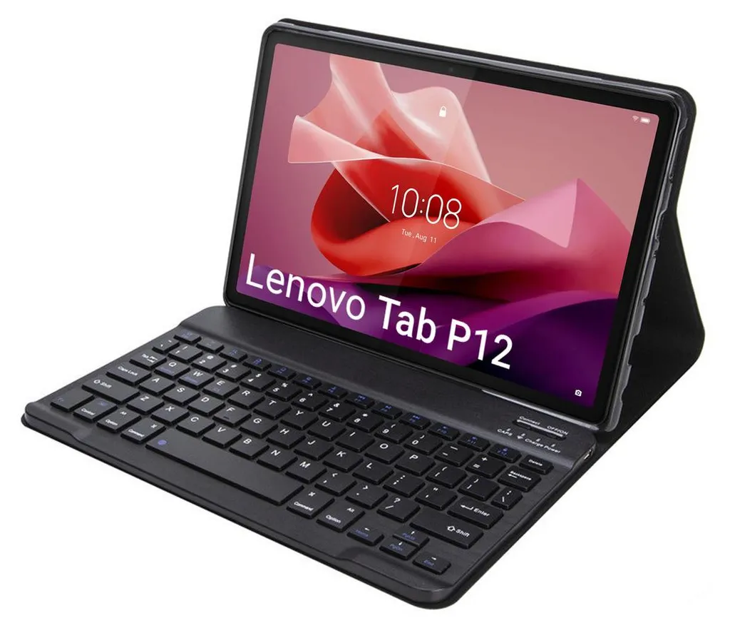 Custodia Tastiera Bluetooth per Lenovo Tab P12 - Kit da Viaggio
