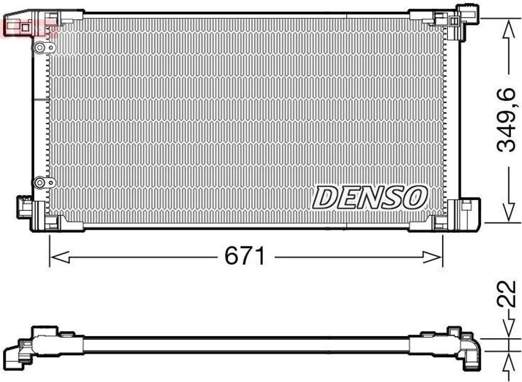 DENSO DCN50114 Kondensator Klimaanlage Klimakondensator für TOYOTA Prius PHV Schrägheck (W52)