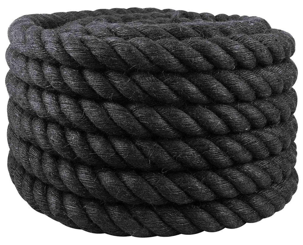 vidaXL Juteseil 30 Schwarz 100% Tossa Jute Produktbild 
