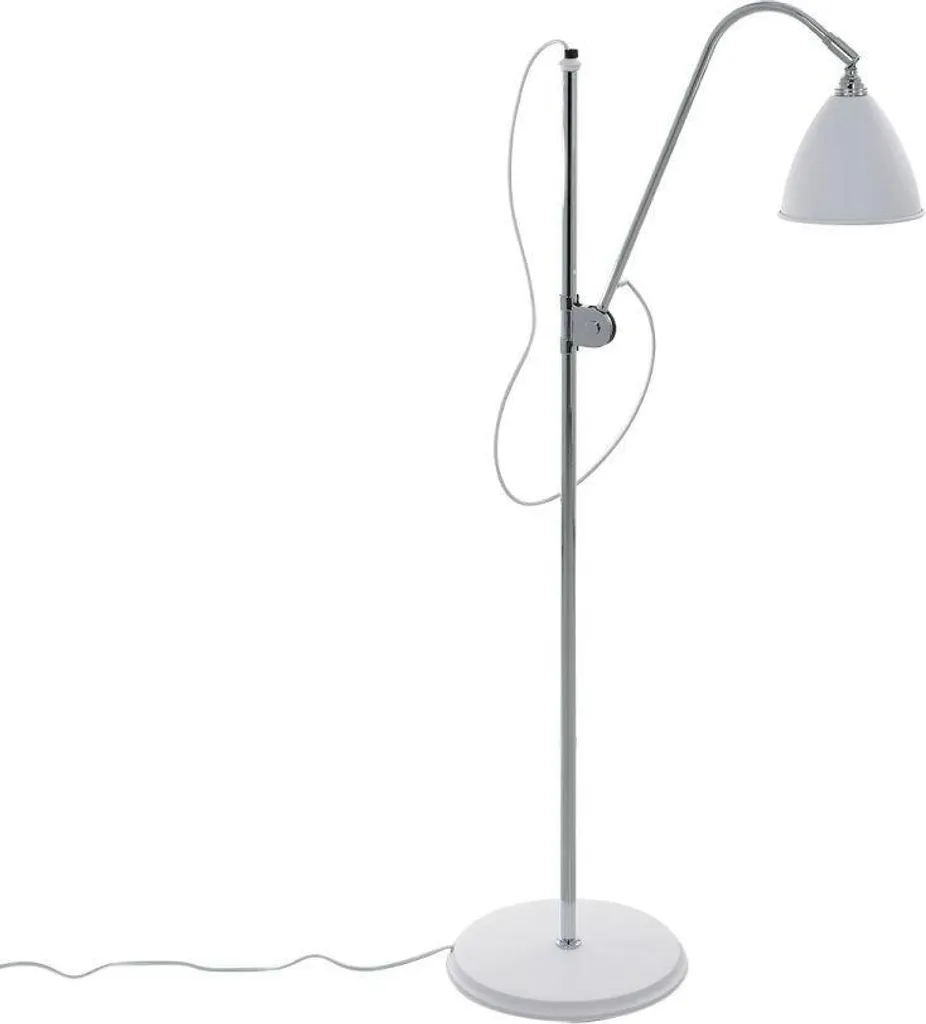 Lampadaire de salon blanc Evato pour un éclairage d'ambiance chic