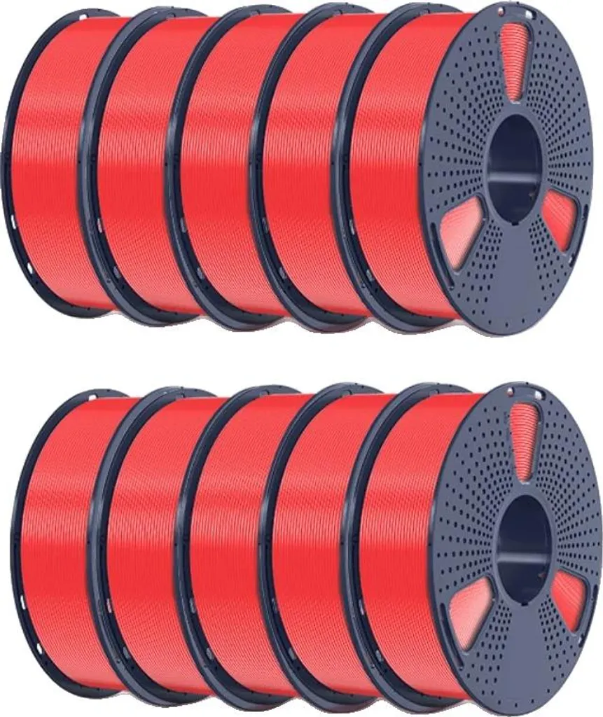 Filament 3D rouge cerise 1.75mm haute ténacité bobine de 1kg