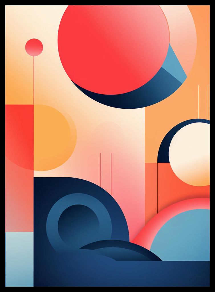 Plakat 40x55cm Geometrische Träume