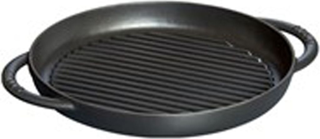 Staub Grillpfanne rund 30 cm schwarz 40511-521-0 Pure