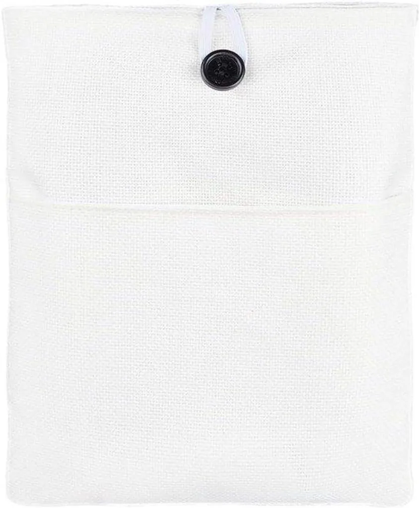 Couverture de livre lavable en coton avec bouton de fermeture souple