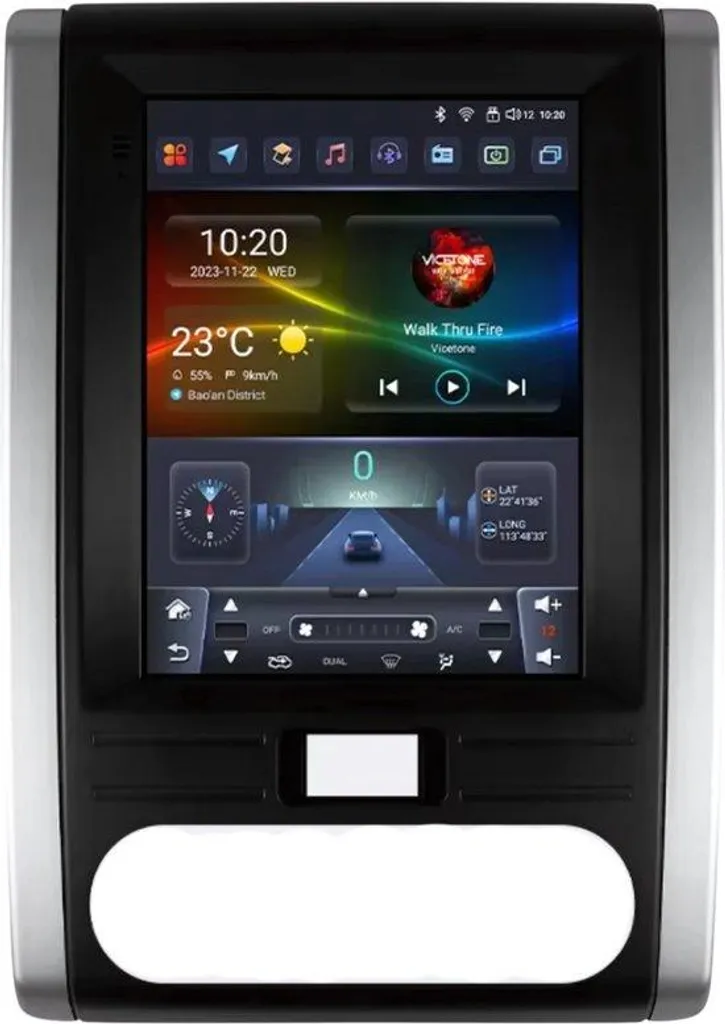Système de Navigation GPS Nissan X-Trail T31 avec CarPlay et Bluetooth