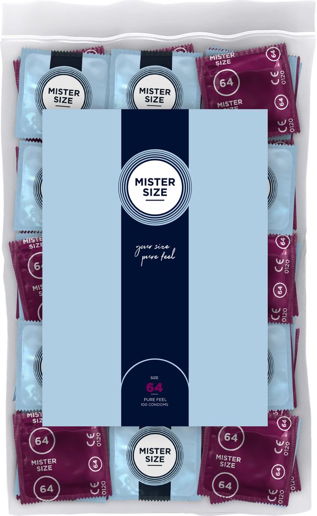 100er Mister Size Kondome - 64mm - deine individuelle Größe Produktbild 