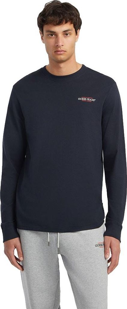 Guess Jeans Slim American Tradition Langarm-t-shirt Blau 2XL Herren Blau 2XL