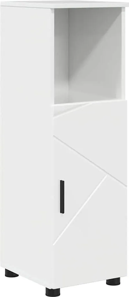 SYFAX Mobile da Bagno Bianco Lucido 30x35x95 cm | Arredo Salvaspazio