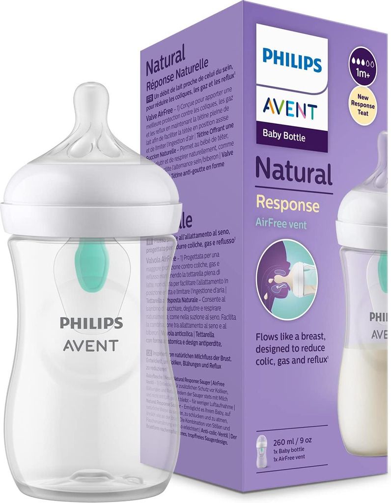 Philips Avent Natural Response Bottle With AirFree Valve Produktbild 