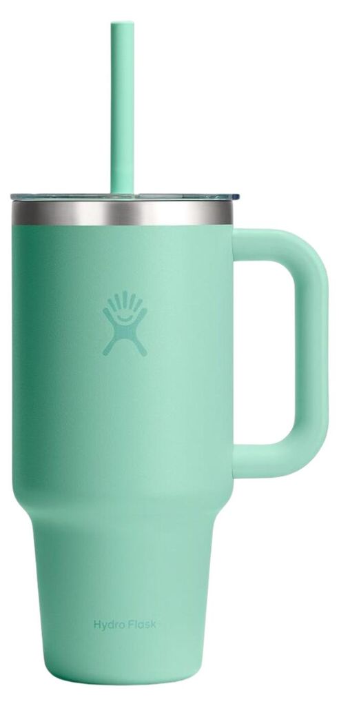 HYDRO FLASK 32 OZ Travel Tumbler Clear Lid Trinkflasche grün 946 ml