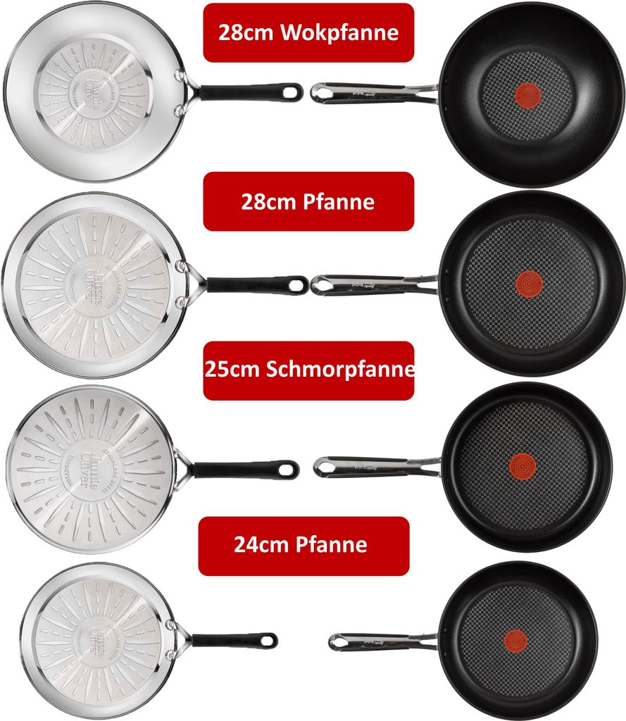 Tefal Jamie Oliver J90937 Pfannenset – Induktionsgeeignet, Produktbild 