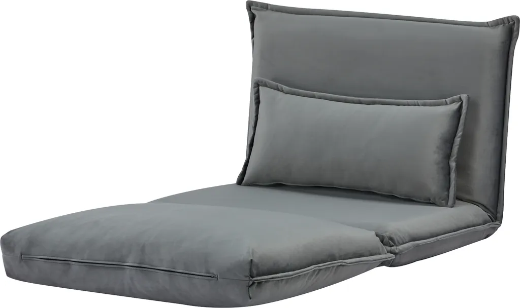 Lit d'appoint 1 place Umeå gris - Fauteuil modulable pour studio - 6