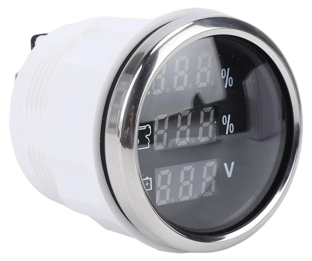 Indicateur Numérique Multifonction 52mm - Eau et Voltmètre Bateau, Camping-car